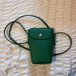 Longchamp Stylish Green Crossbody Bag